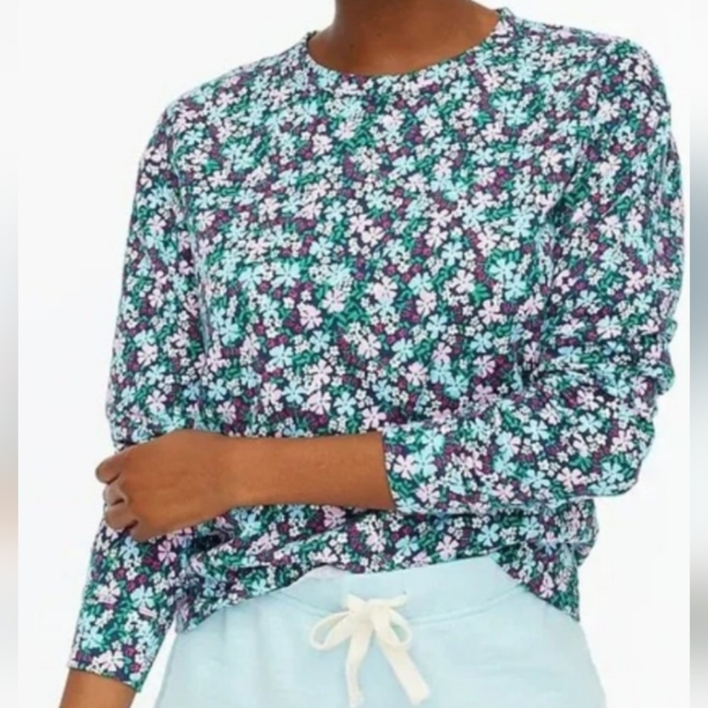 Floral French Terry Sweatshirt